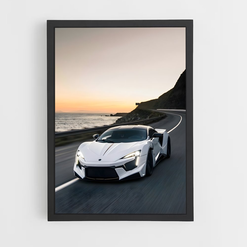 Poster spectaculaire de la Lykan Hypersport – affiche W Motors (vue 2)